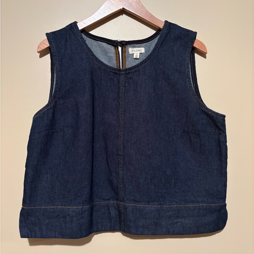 Pilcro Denim Sleeveless Top